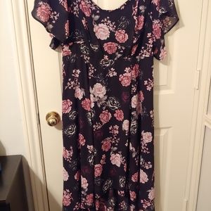 Torrid Floral high-low dress